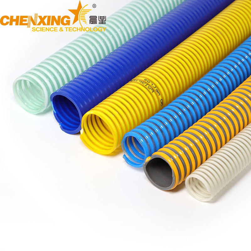 Finished PVC reinforced pipes for industry, agriculture, and construction