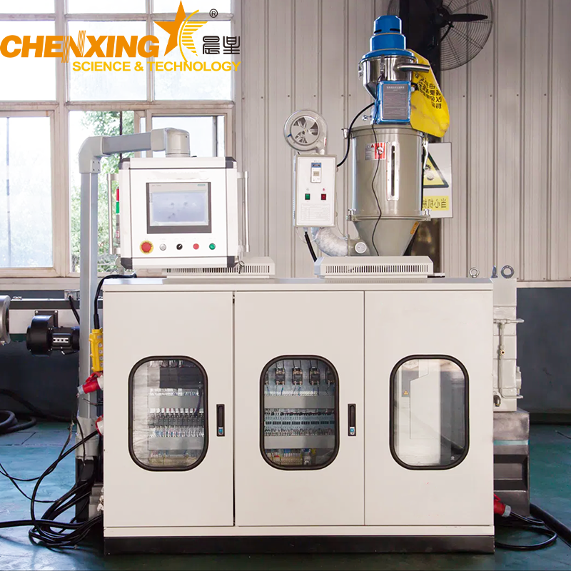 High-speed shisha hose making machine with extruder and forming module