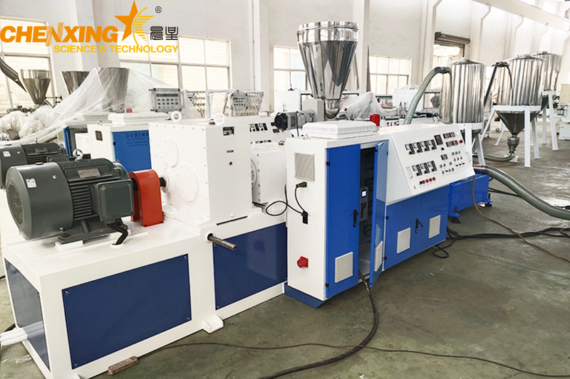 Pvc Hot Loading PVC Hot-Cutting Pelletizing Line — Conical Twin-Screw Extruder ...