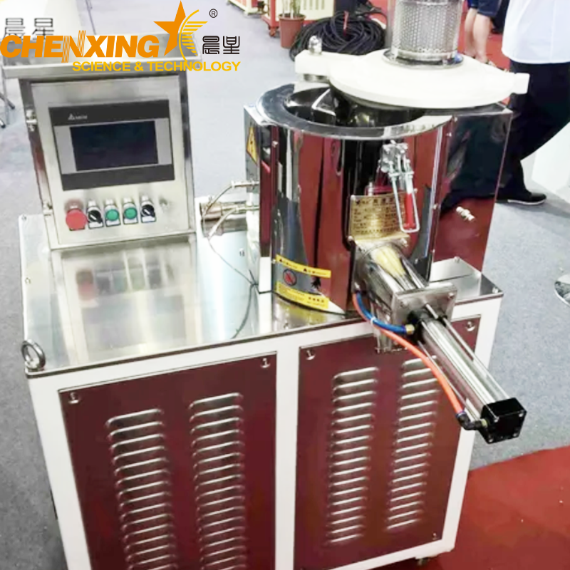 Mini PVC powder turbo mixer with stainless steel blades