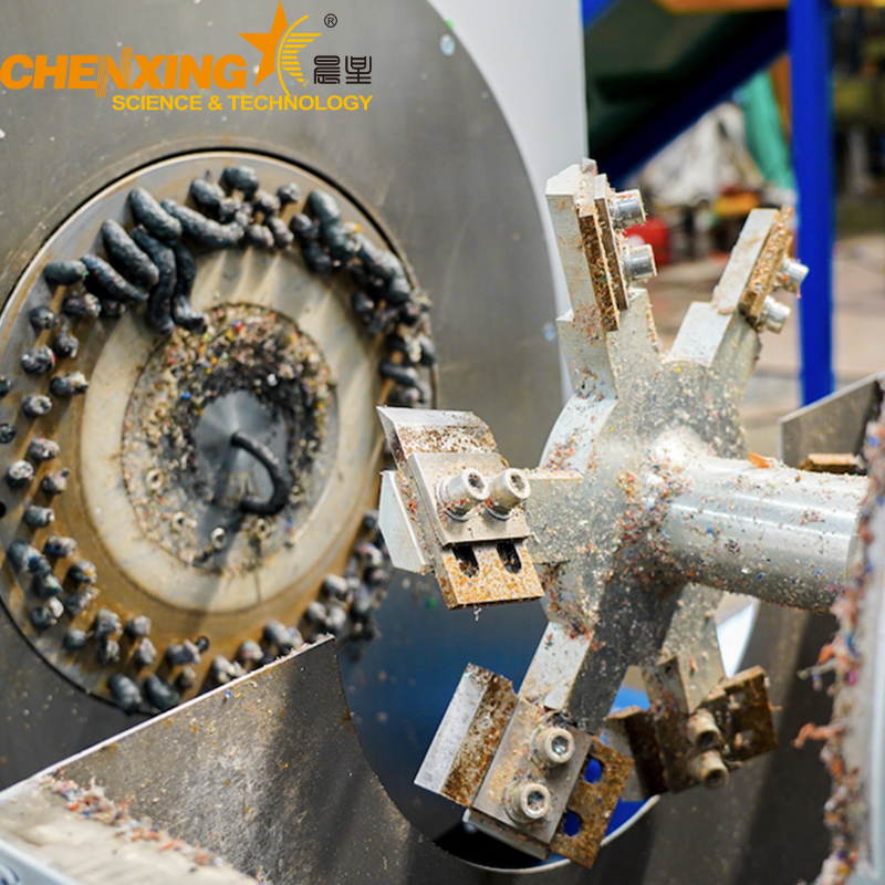 Industrial plastic recycling dryer for PE film and PP woven bags