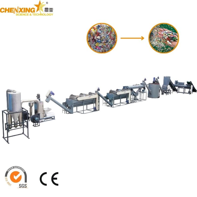 High-tech Pet Flakes Crushing Washing And Drying Line Plastic Recycling Machine Plastic Recycling Machine for Sale