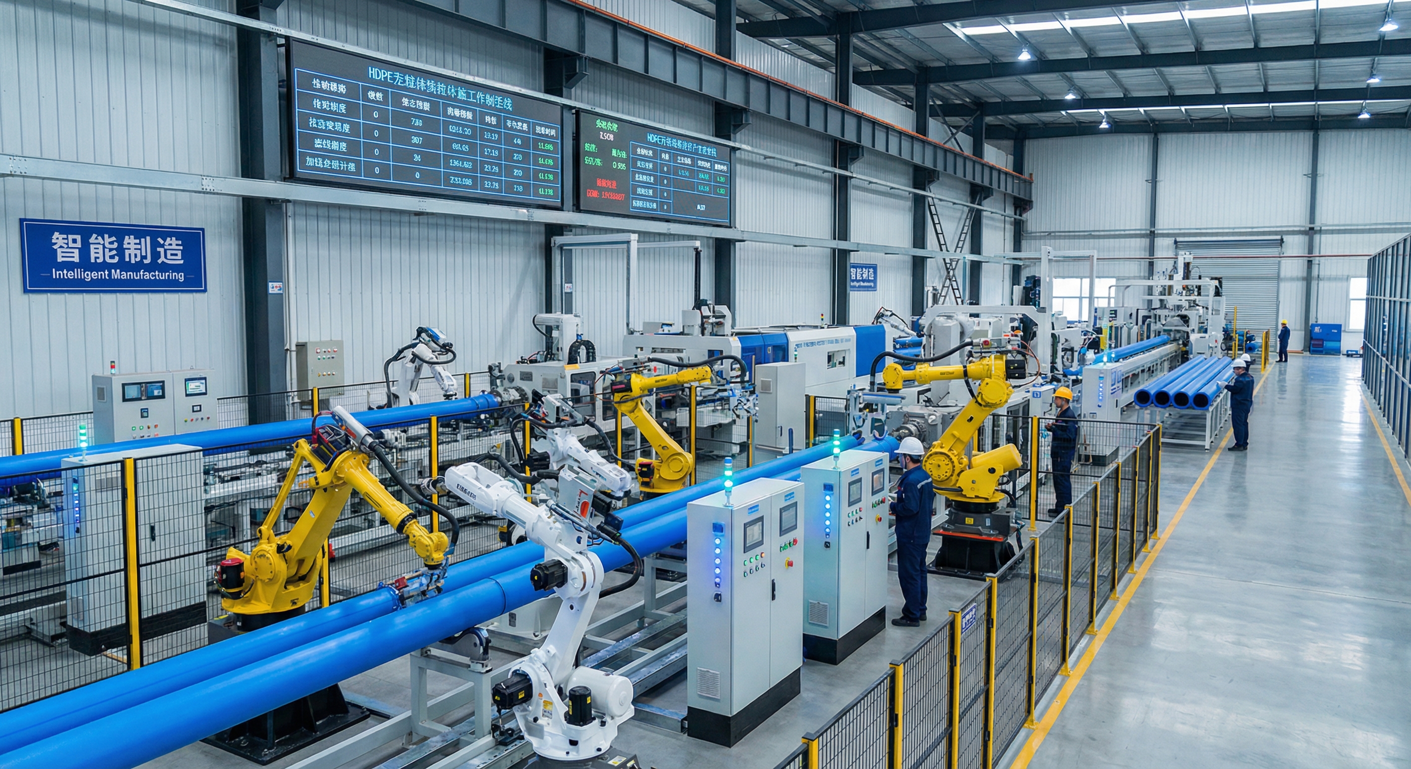 HDPE pipe extrusion line