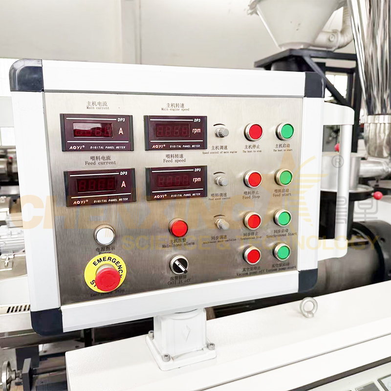 SJSZ conical twin screw extruder machine for PVC pipe extrusion