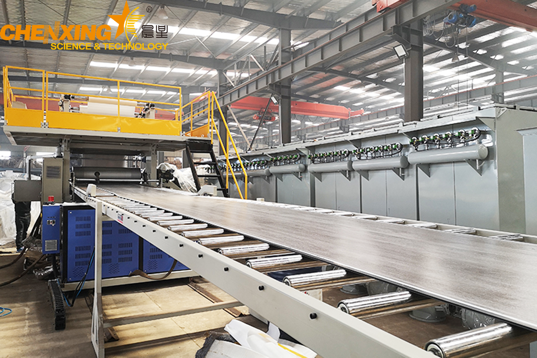 SPC floor production line