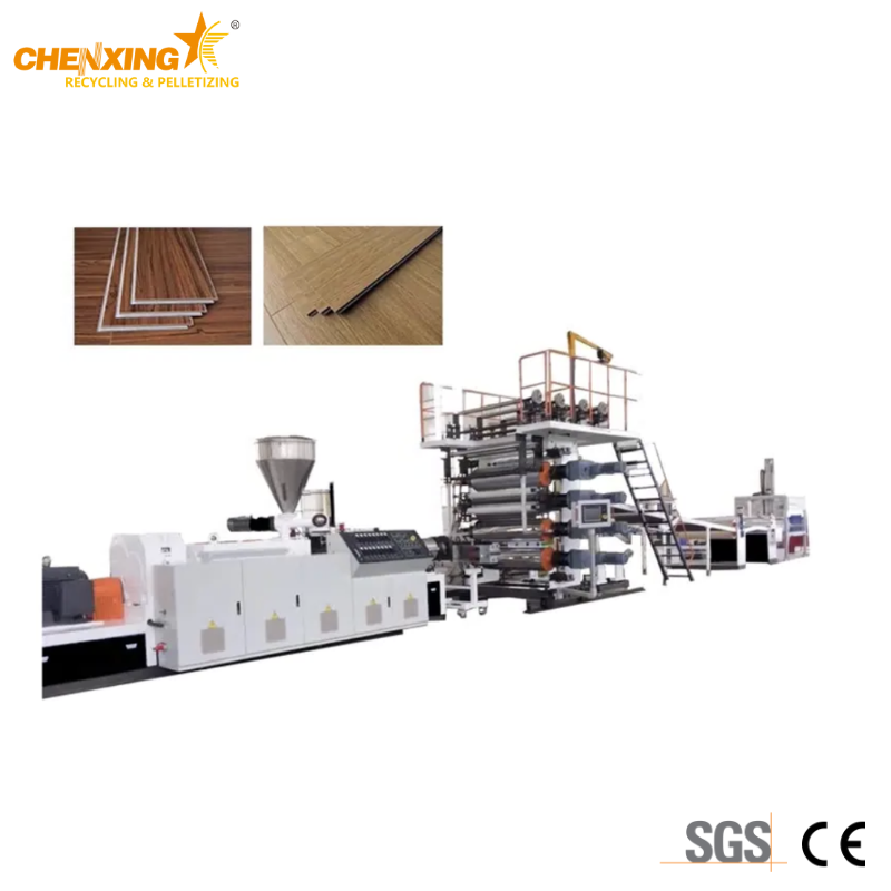 SPC floor production line