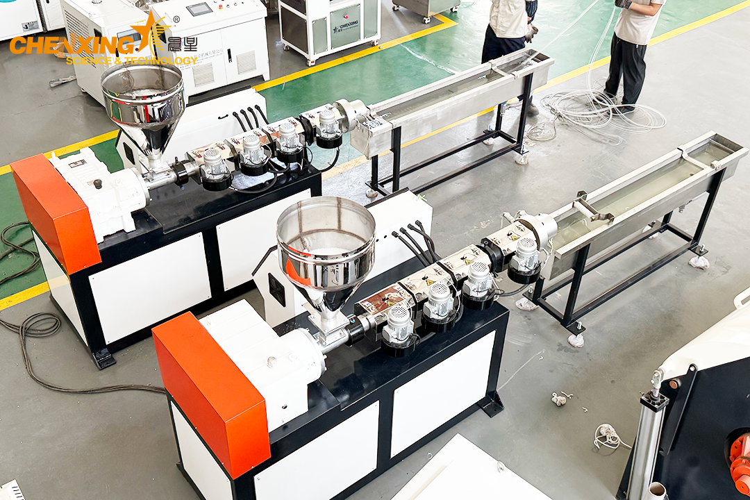 Strand pellet cutter machine for plastic granule production