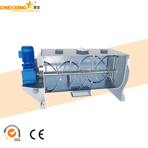 Stainless Steel Spiral Belt Horizontal Mixer in Pharmaceutical Facility