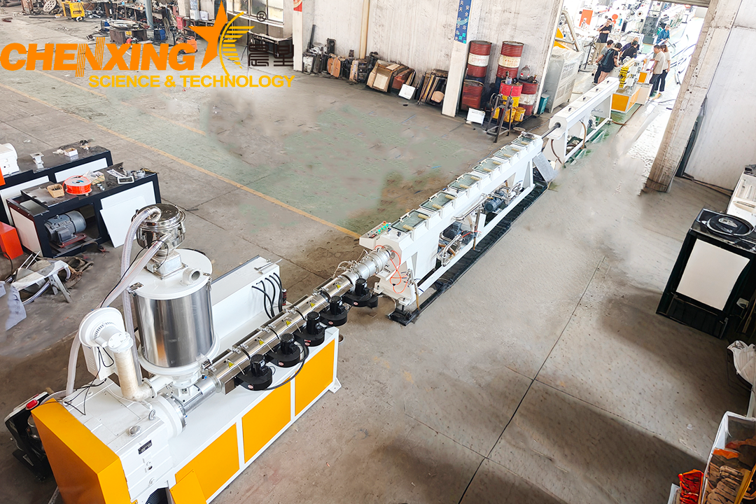 PE pipe extrusion line