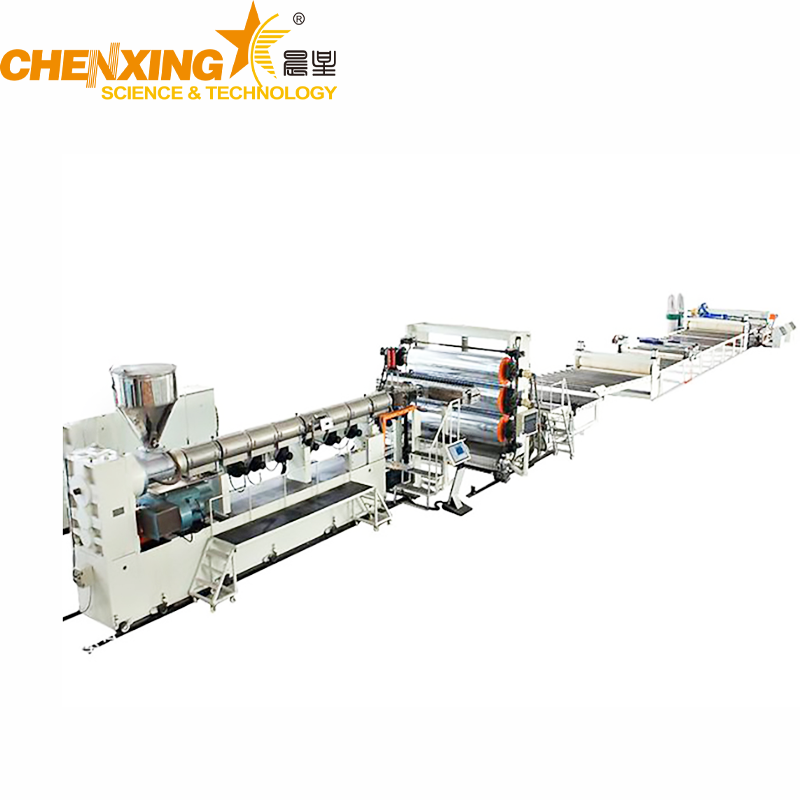 Three-roller calender for PP PE PS sheet extrusion process