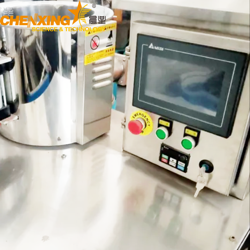 Compact laboratory PVC powder mixer with stainless steel mixing blades