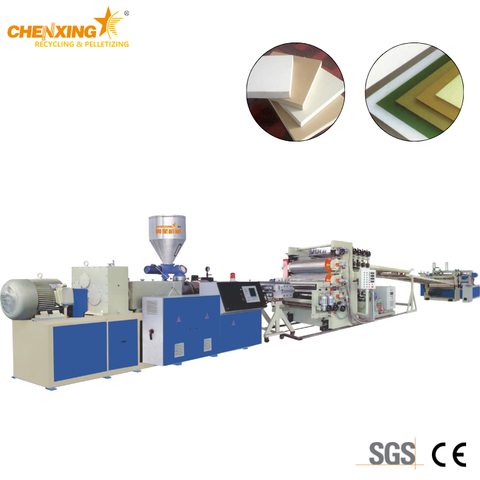 PVC free foam board production line with twin screw extruder