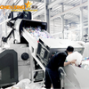 Industrial plastic recycling line for printed films and laminated waste