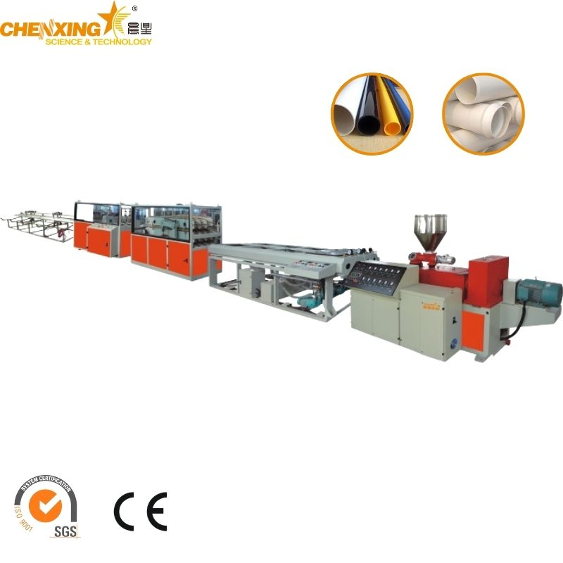 Energy-efficient Pipe Production Line with Double Screw Extruder Four Cavity for Pvc