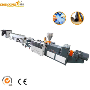 One Cavity Plastic PVC Twin Screw Extrusion Machine Production Extrusion Line