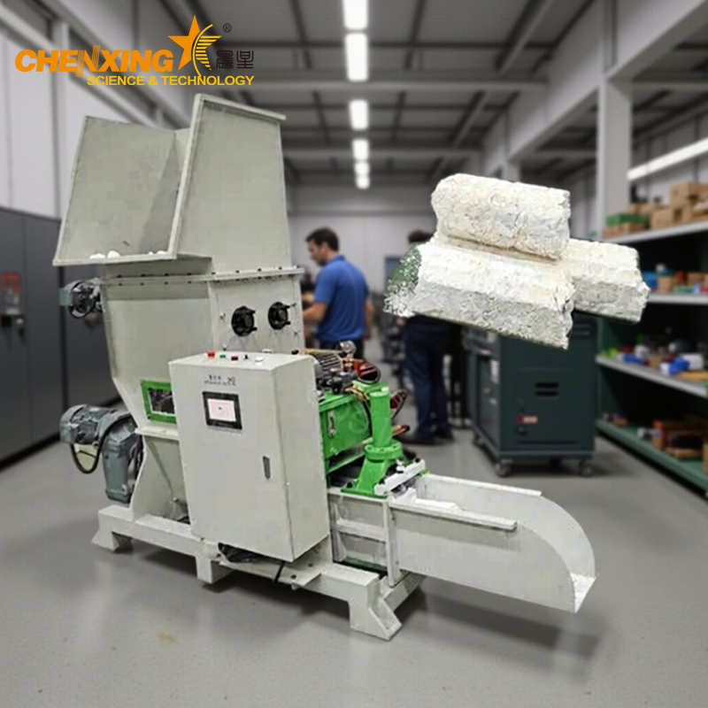 EPS Foam Cold Press Compactor | EPS Foam Recycling Densifier Machine ...