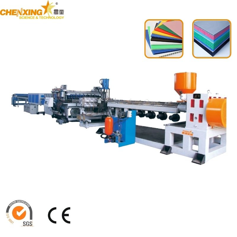 Low-noise Plastic PC/PP/PE Hollow Grid Panel Extrusion Line 