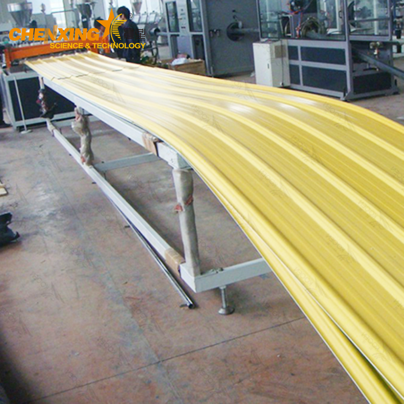 PVC roof tile extrusion equipment factory installation