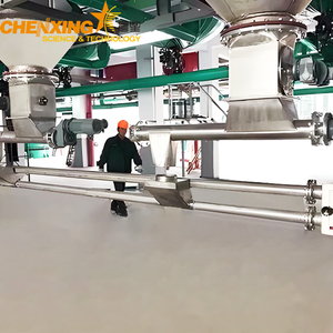 Tubular chain conveyor system for powder and granule handling