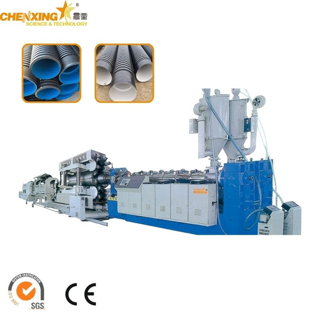 Efficient Double Corrugated Pipe Production Extrusion Line Machine 