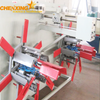 Double station pipe coiler machine for plastic pipe extrusion line