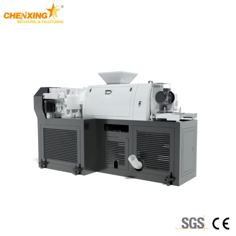 Industrial squeezer drying machine for plastic film recycling