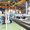 Industrial plastic pipe extrusion line with high output and stable extrusion
