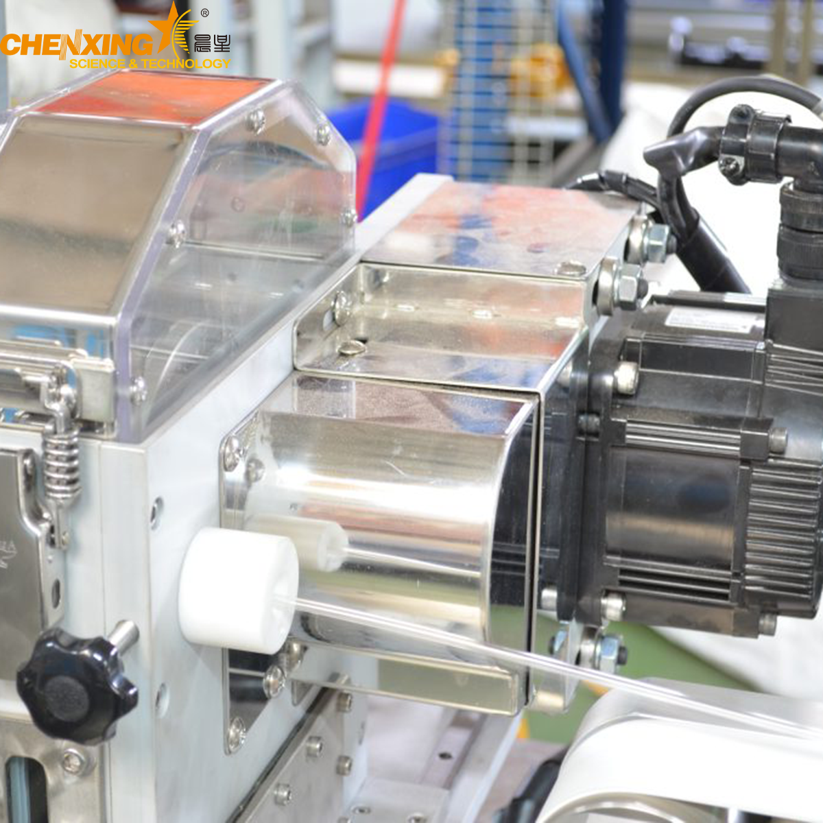 Precision PVC medical tubing machine with automatic cooling tank