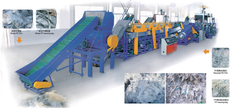 Specialized PP PE Film Washing Recycling Equipment Manufacturer Plastic Recycling Machinery