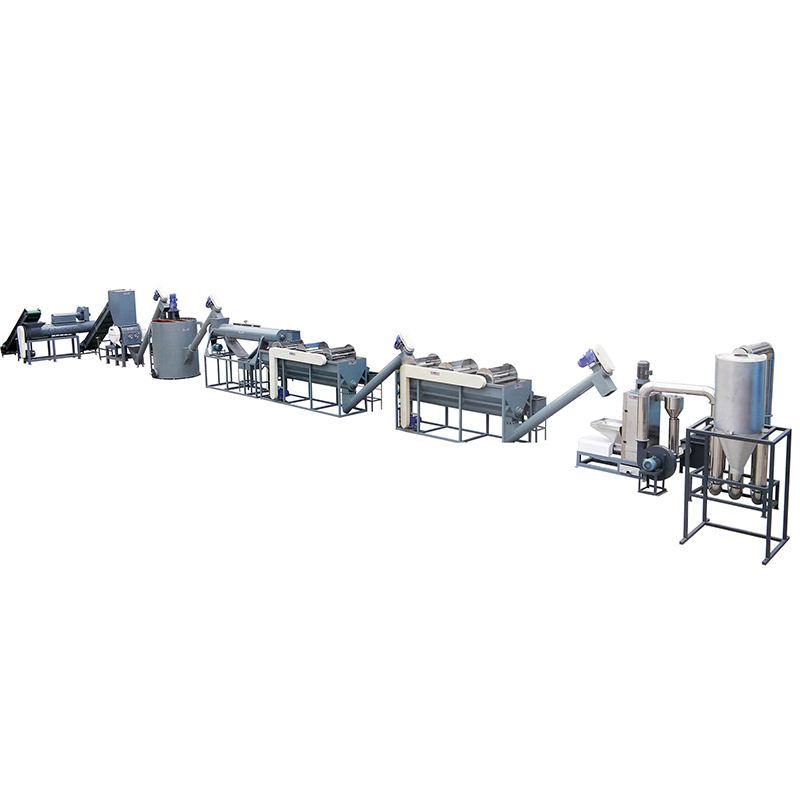 Durable High-output Pet Flakes Crushing Washing And Drying Line Plastic Recycling Machine