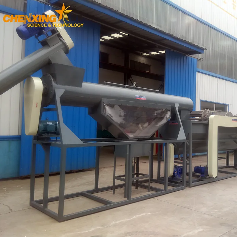 Stainless steel friction washer for plastic film washing system