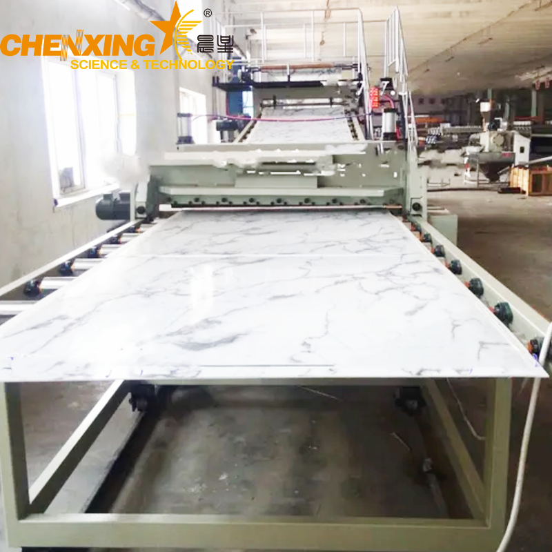 Plastic PVC marble sheet making machine with double-screw extruder