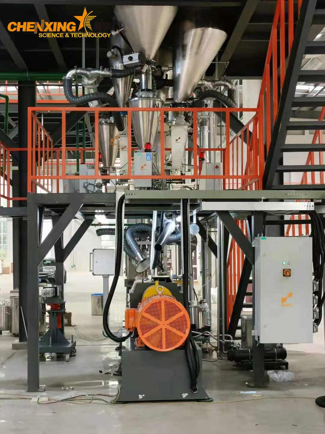 Industrial PVC compounding line dust removal system