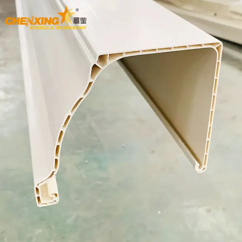 PVC Rain Gutter Extrusion Line | Double Screw PVC Rain Gutter Manufacturing Machine