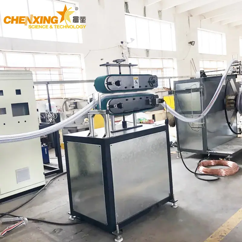 PVC Steel Wire Reinforced Hose Extruder Machine | Spiral Steel Wire Hose Production Line | Chenxing