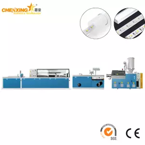 Double Color PC Lamp Light LED Tube Line | PC Cover Profile Production Machine 