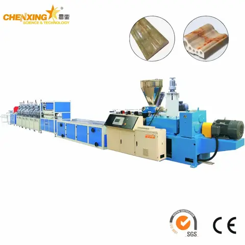 Fireproof Plastic PVC Faux Marble Stone Profile Extrusion Line | PVC Marble Profile Making Machine for Decoration | Chenxing