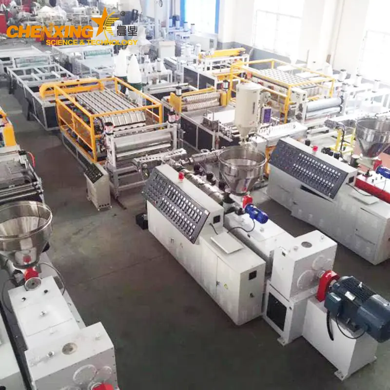 PVC+ASA/PMMA Glaze Roof Tile Extrusion Line