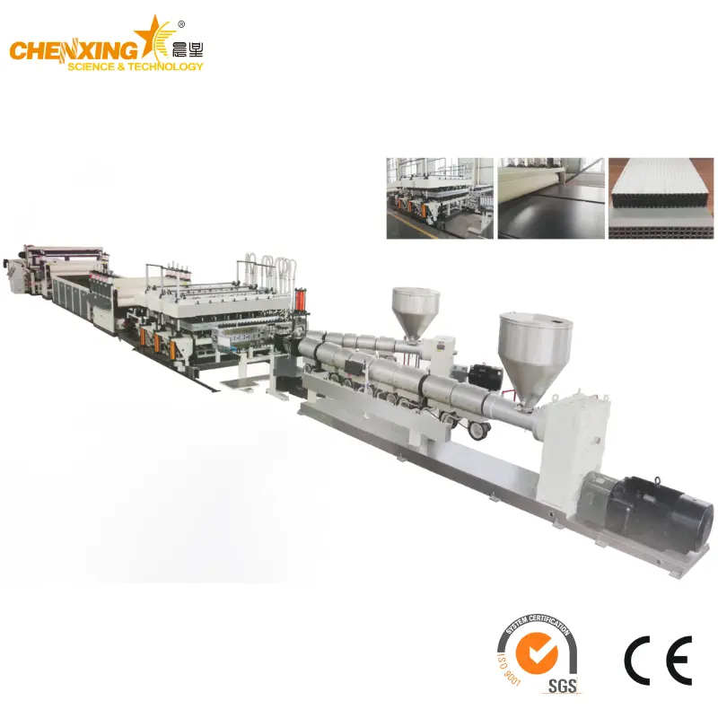 PP Hollow Construction Formwork Extrusion Line— CX Series Twin-Screw Co-Extrusion Line for Reusable Plastic Formwork Panels