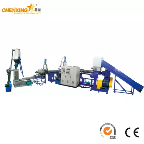 Side Force Feeder PE/PP Film Pelletizing Line — Anti-Bridging Recycling Granulator