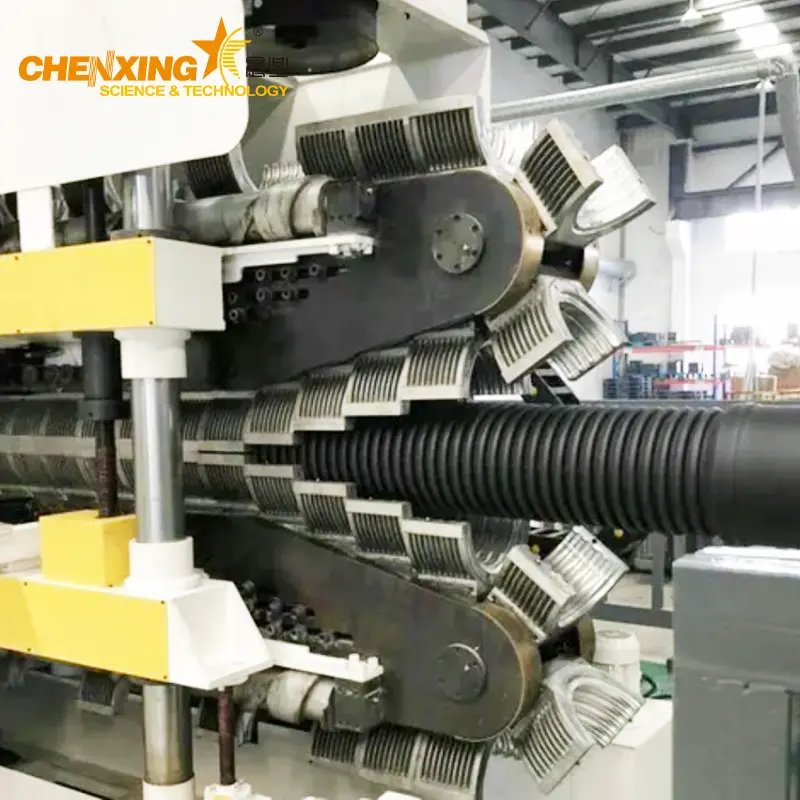 HDPE DWC Double Wall Corrugated Drainage Sewage Pipe Extrusion Line | PE PVC Corrugated Pipe Making Machine