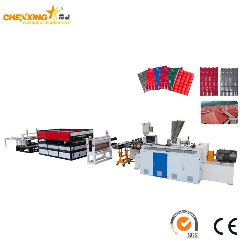 PVC+ASA/PMMA Glaze Roof Tile Extrusion Line