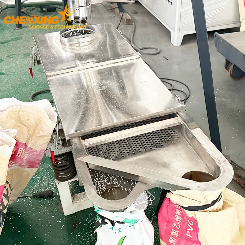 ZS Type Vibrating Screen — Stainless Steel Granule & Flake Separator for Pelletizing Lines