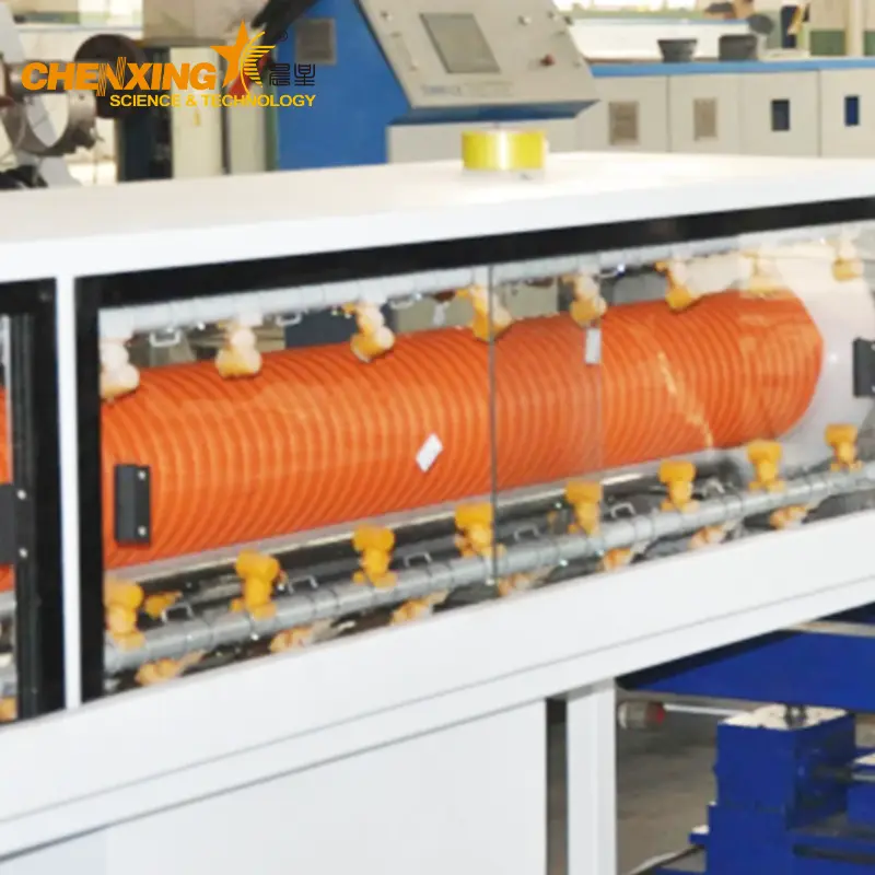 HDPE DWC Double Wall Corrugated Drainage Sewage Pipe Extrusion Line | PE PVC Corrugated Pipe Making Machine