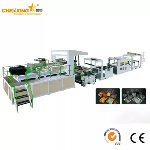 Twin Screw Dryer-Free Vented PET Sheet Extrusion Line