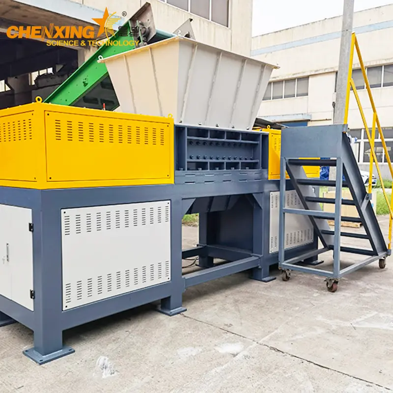 Double Shaft Shredder for Coconut Shell & Plastic Recycling