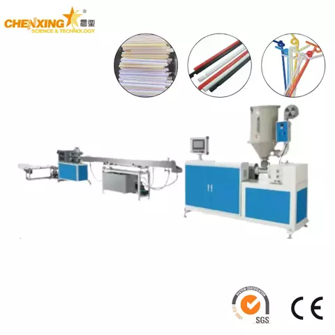 High Speed Single Screw PP Lollipop Stick / Drinking Straw Extrusion Machine | Chenxing