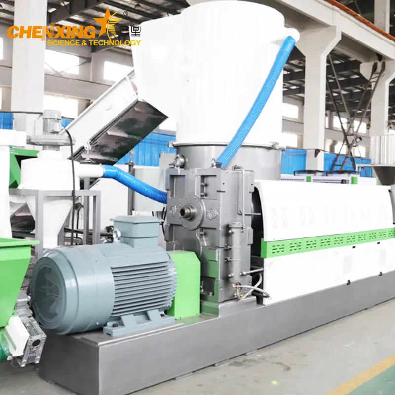 Two-Stage Strand Cutting Compactor Pelletizing Line