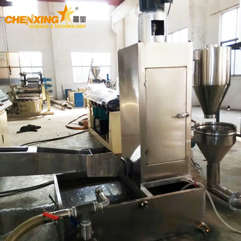 Water Ring Cutting Waste Plastic Recycling and Granulating Line
