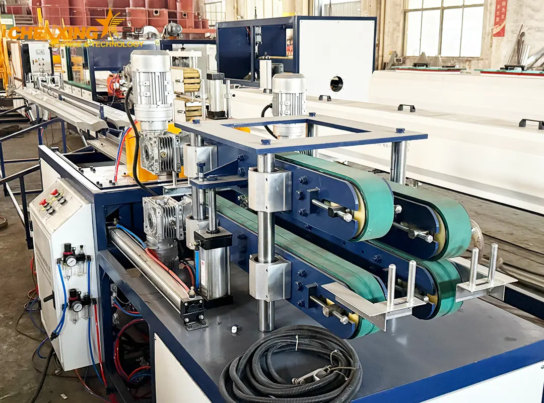 Automatic pipe haul off and cutter